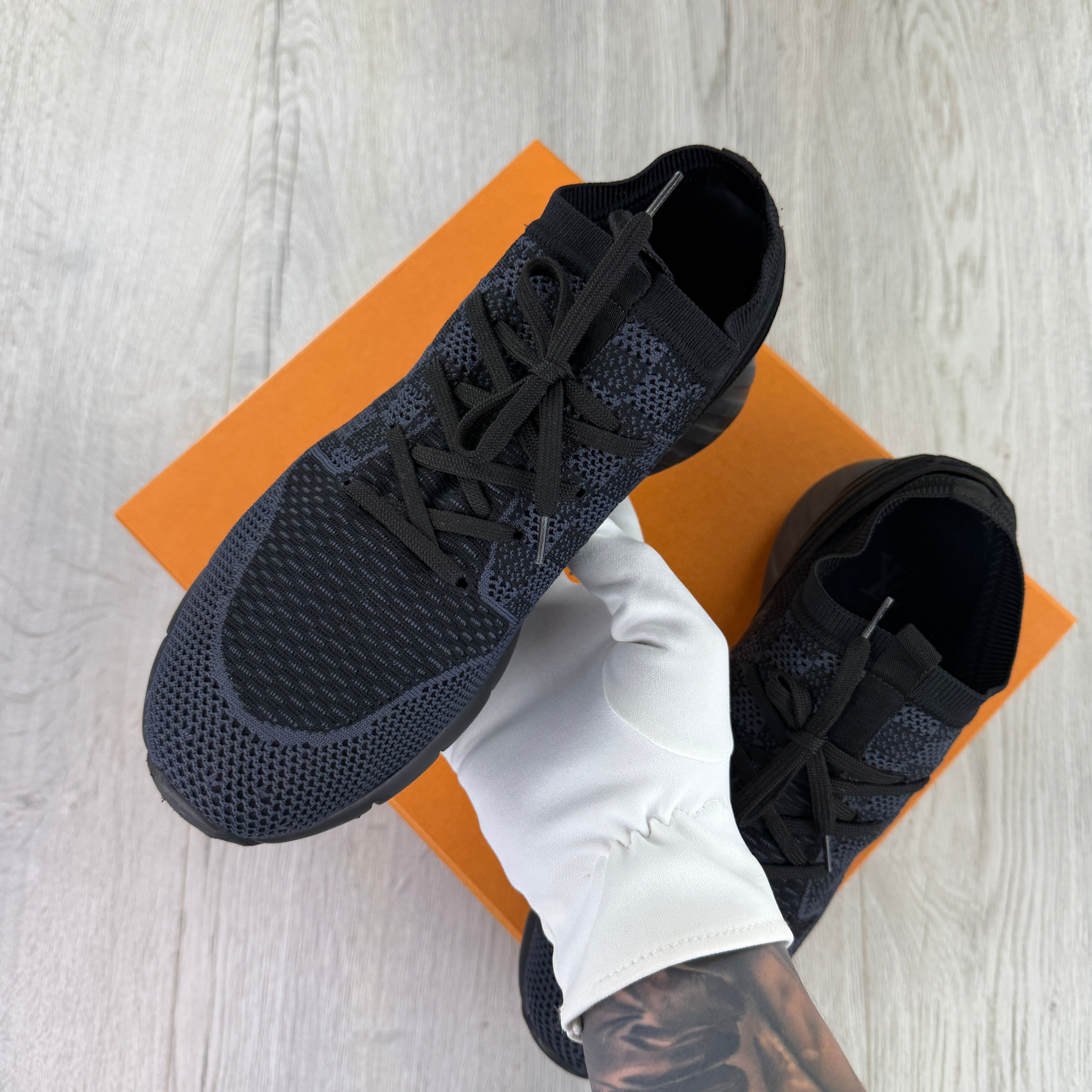Louis Vuitton Men’s Black Fastline Trainers - Uk 8.5