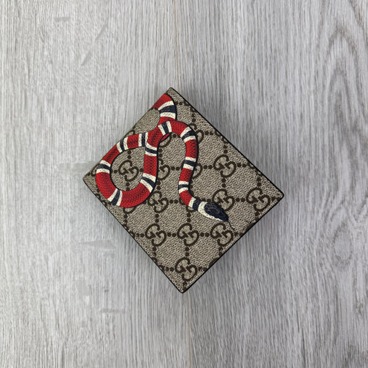 Gucci Men’s GG Supreme Kingsnake Wallet