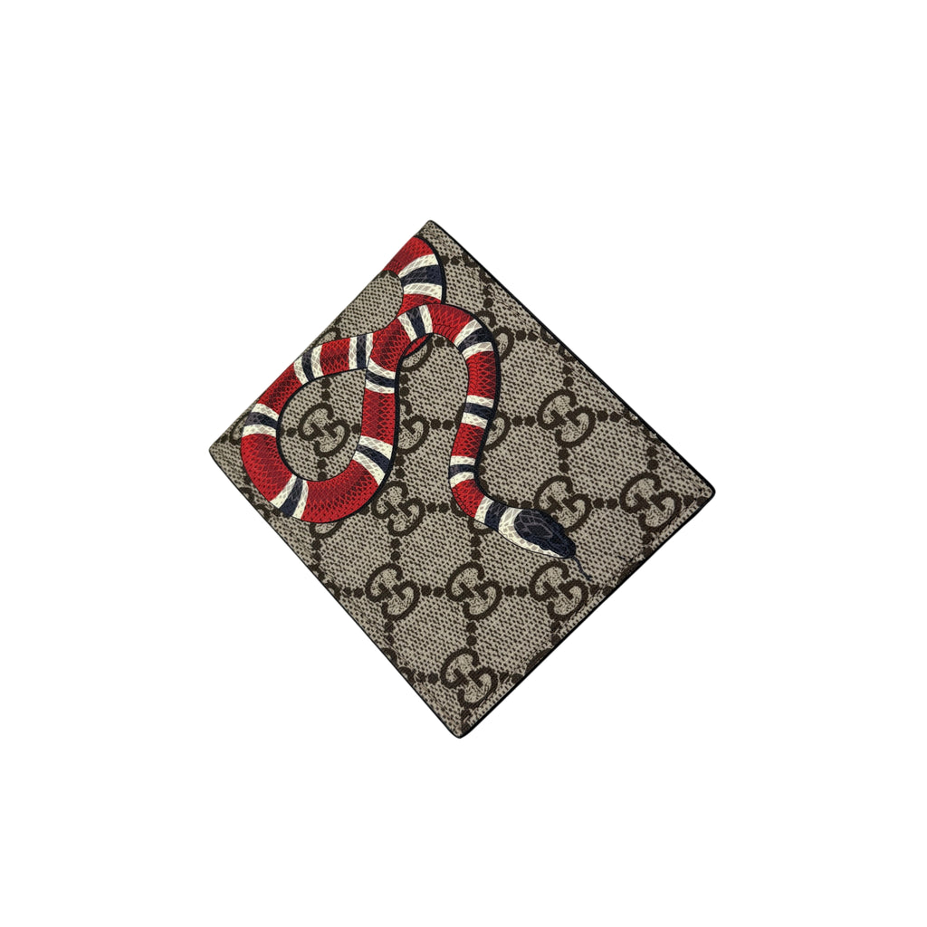 Gucci Men’s GG Supreme Kingsnake Wallet
