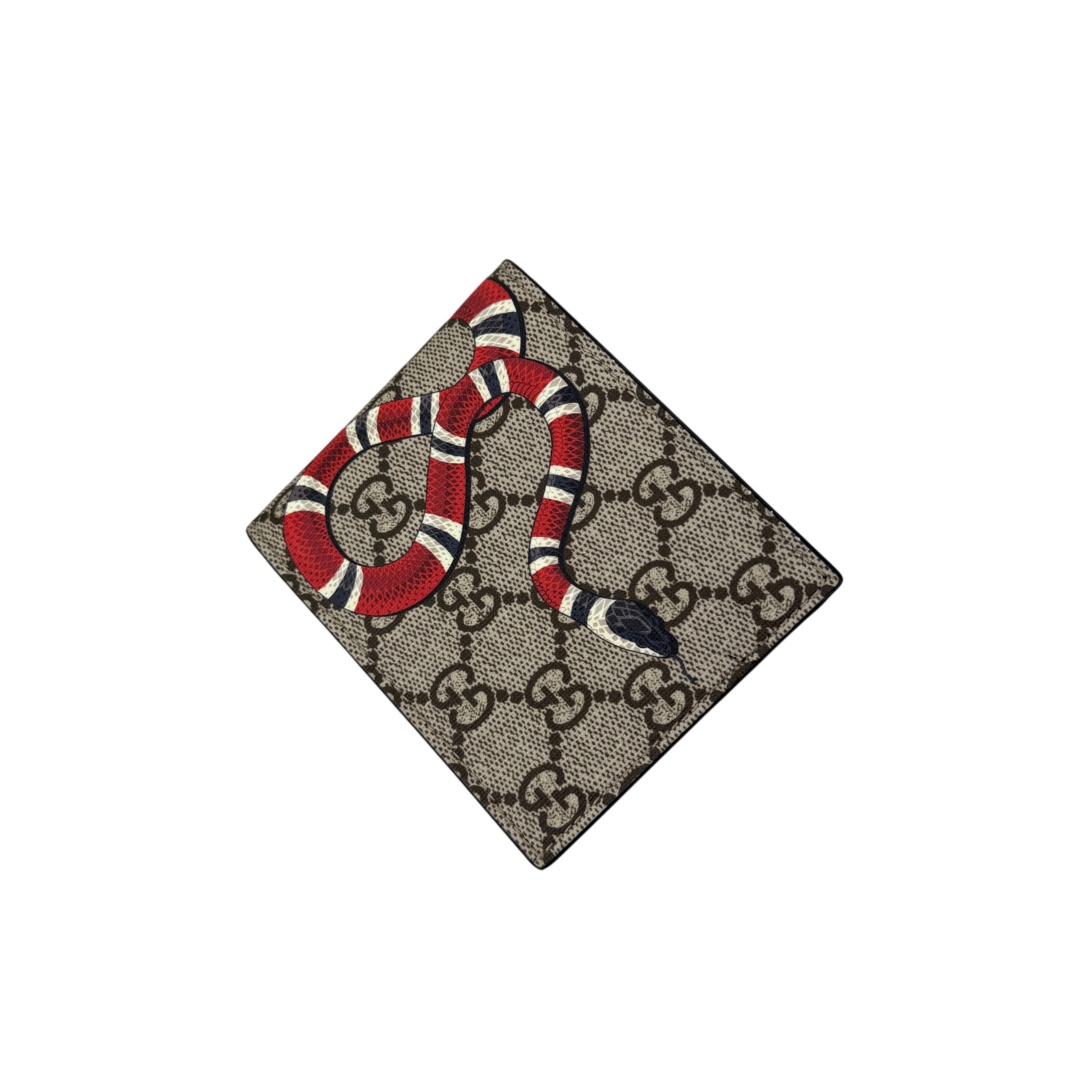 Gucci Men’s GG Supreme Kingsnake Wallet
