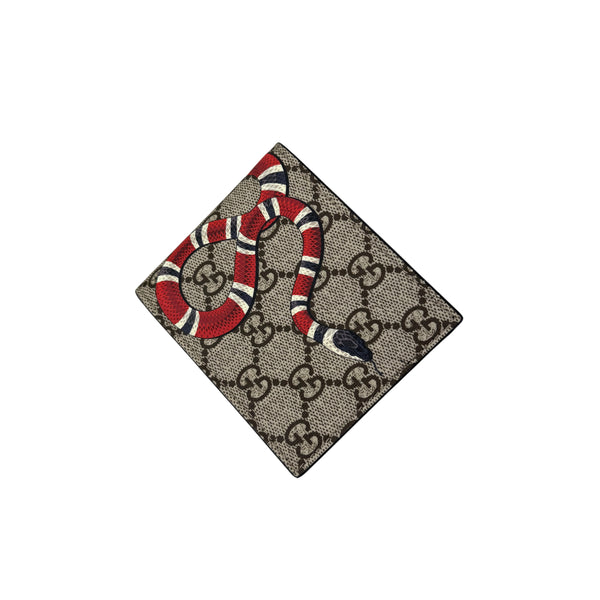 Gucci Men’s GG Supreme Kingsnake Wallet