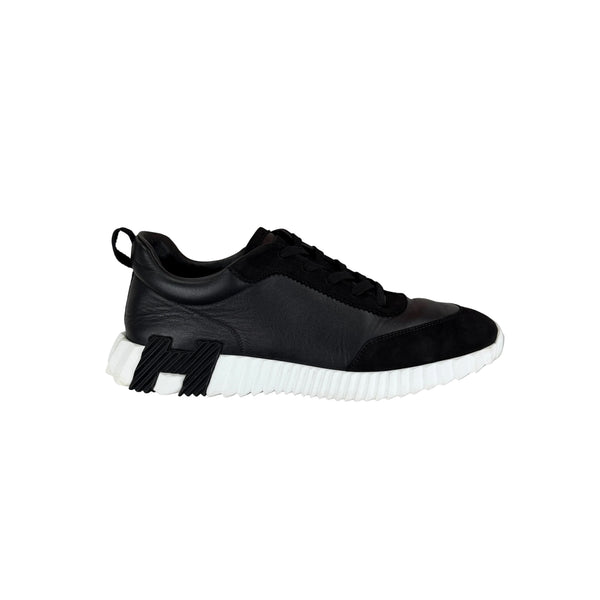 Hermes Men’s Black & White Bouncing Sneakers - 46 (Fit Uk 11.5)