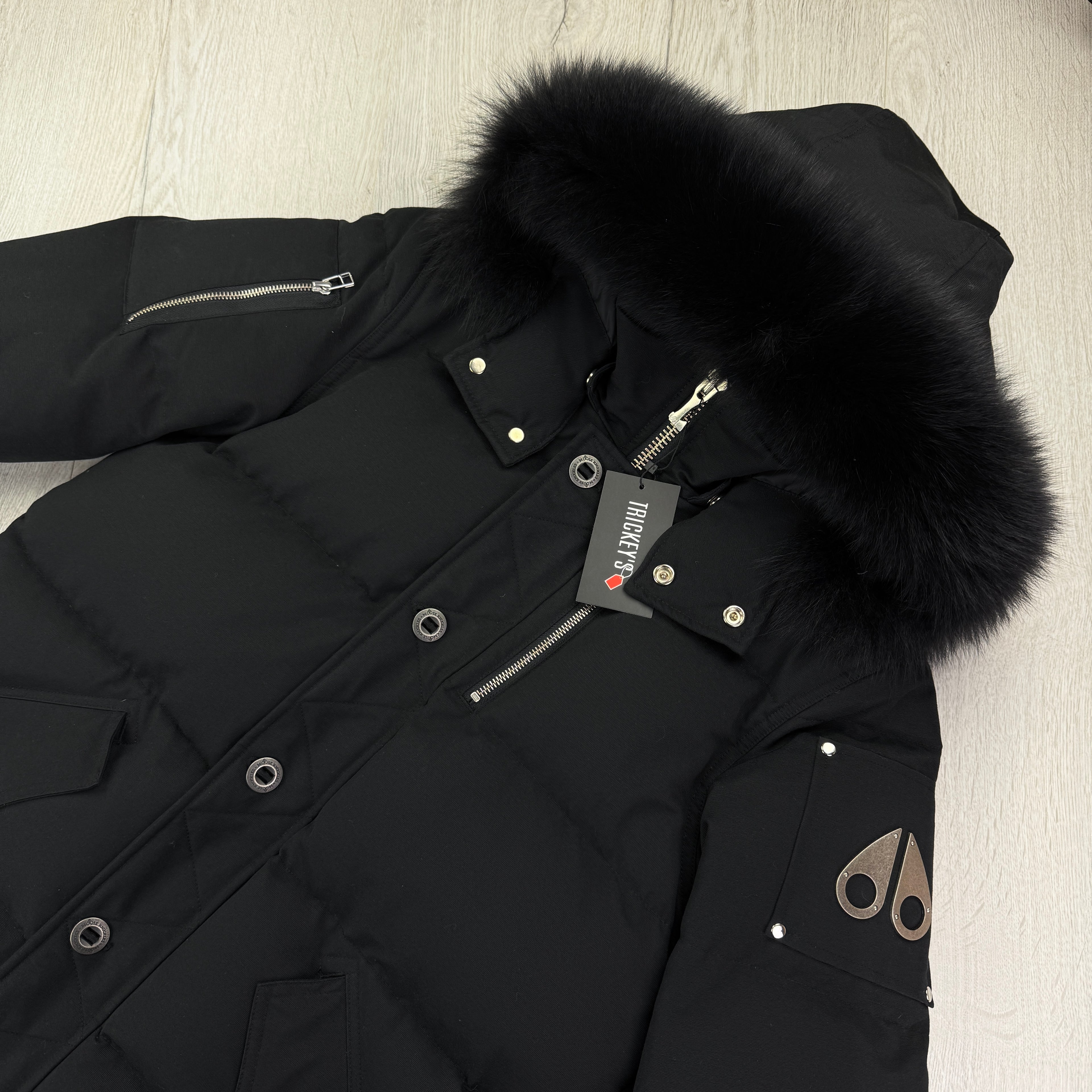 Moose Knuckles Men’s Black 3Q Parker Jacket - Small