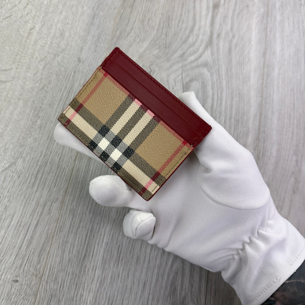 Burberry Vintage Check and Leather Card Case