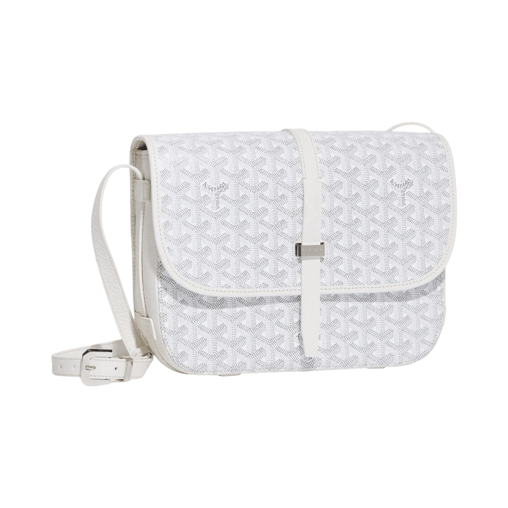Goyard Goyardine Belvedere II White MM Messenger Bag