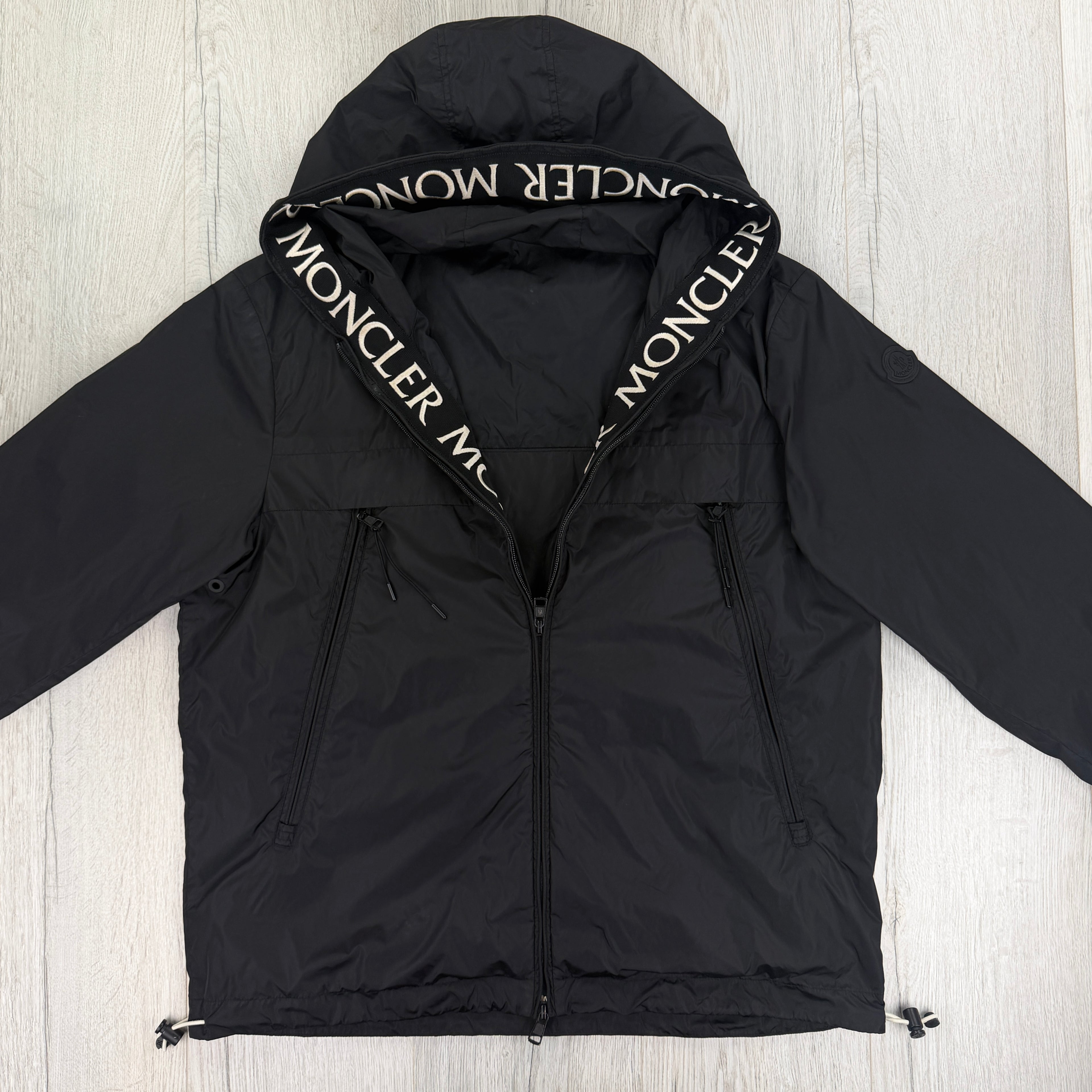 Moncler Massereau Giubbotto Men’s Black Windbreaker Jacket - Size 4