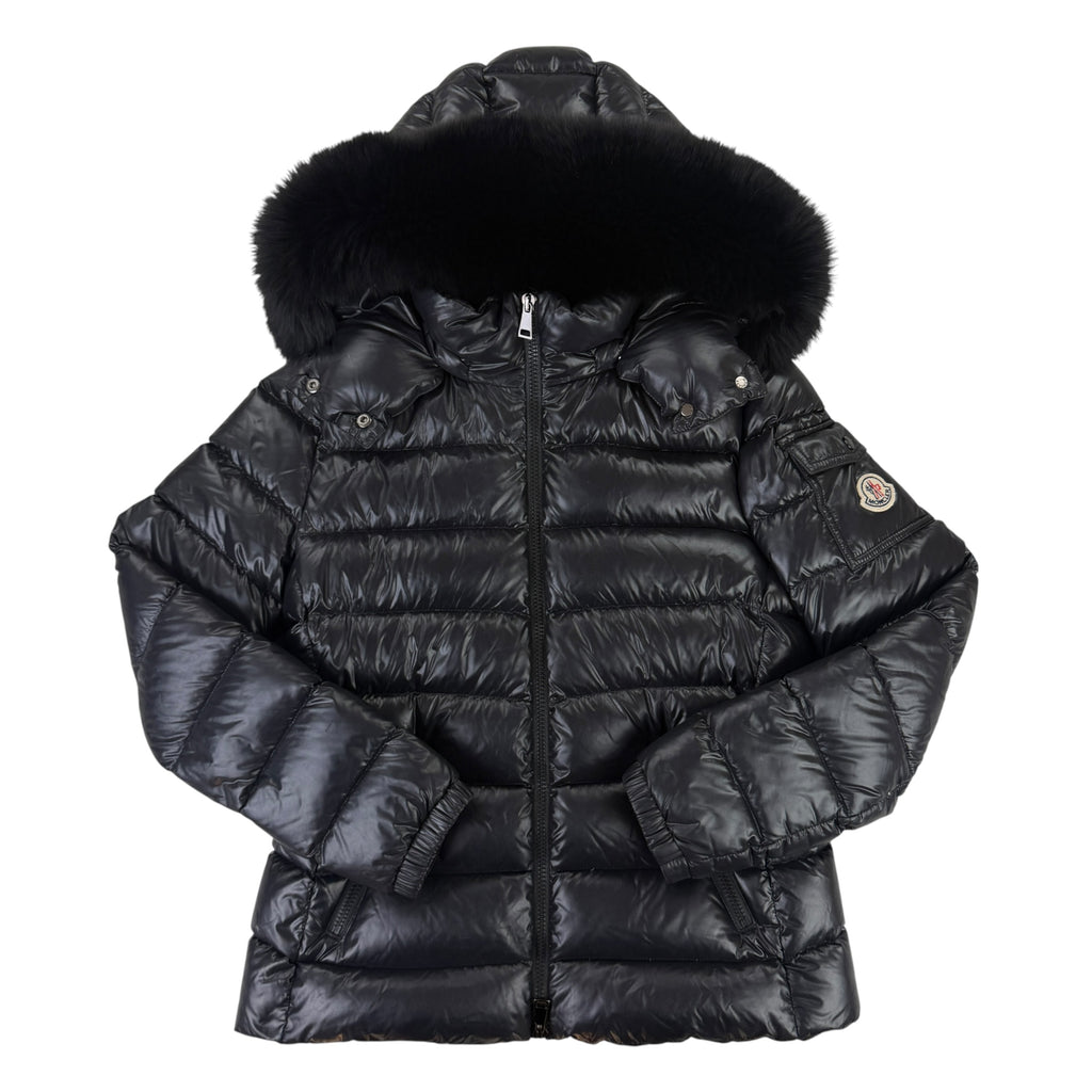 Moncler Women’s BadyFur Black Jacket With Black Fur - Size 1