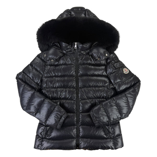 Moncler Women’s BadyFur Black Jacket With Black Fur - Size 1
