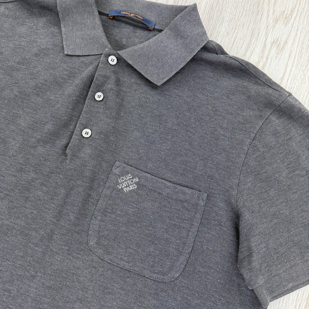 Louis Vuitton Men’s Grey Damier Polo - Medium