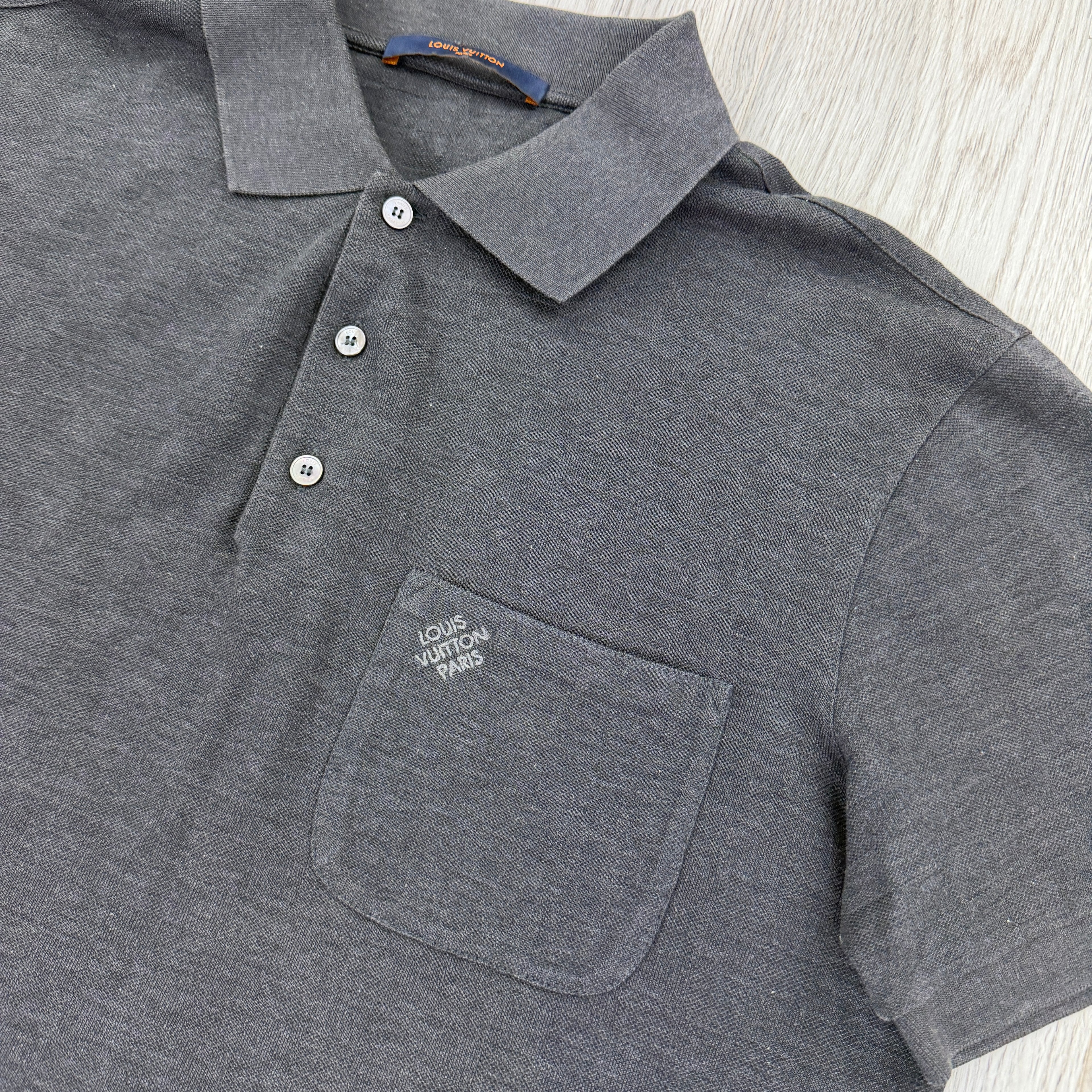 Louis Vuitton Men’s Grey Damier Polo - Medium