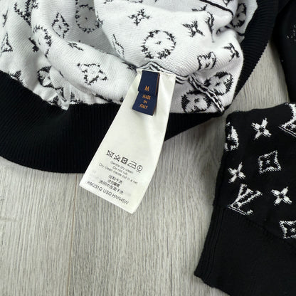 Louis Vuitton Men’s Black Monogram Gradient Pullover Hoodie - Medium