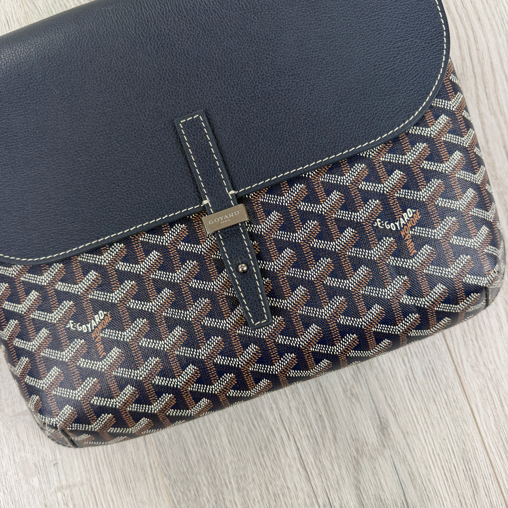 Goyard Men’s Navy Coursier Messenger Bag