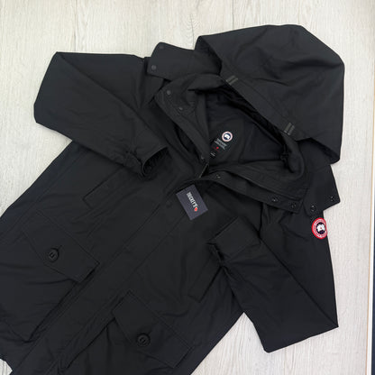 Canada Goose Men’s Black Barclay Rain Jacket - Large