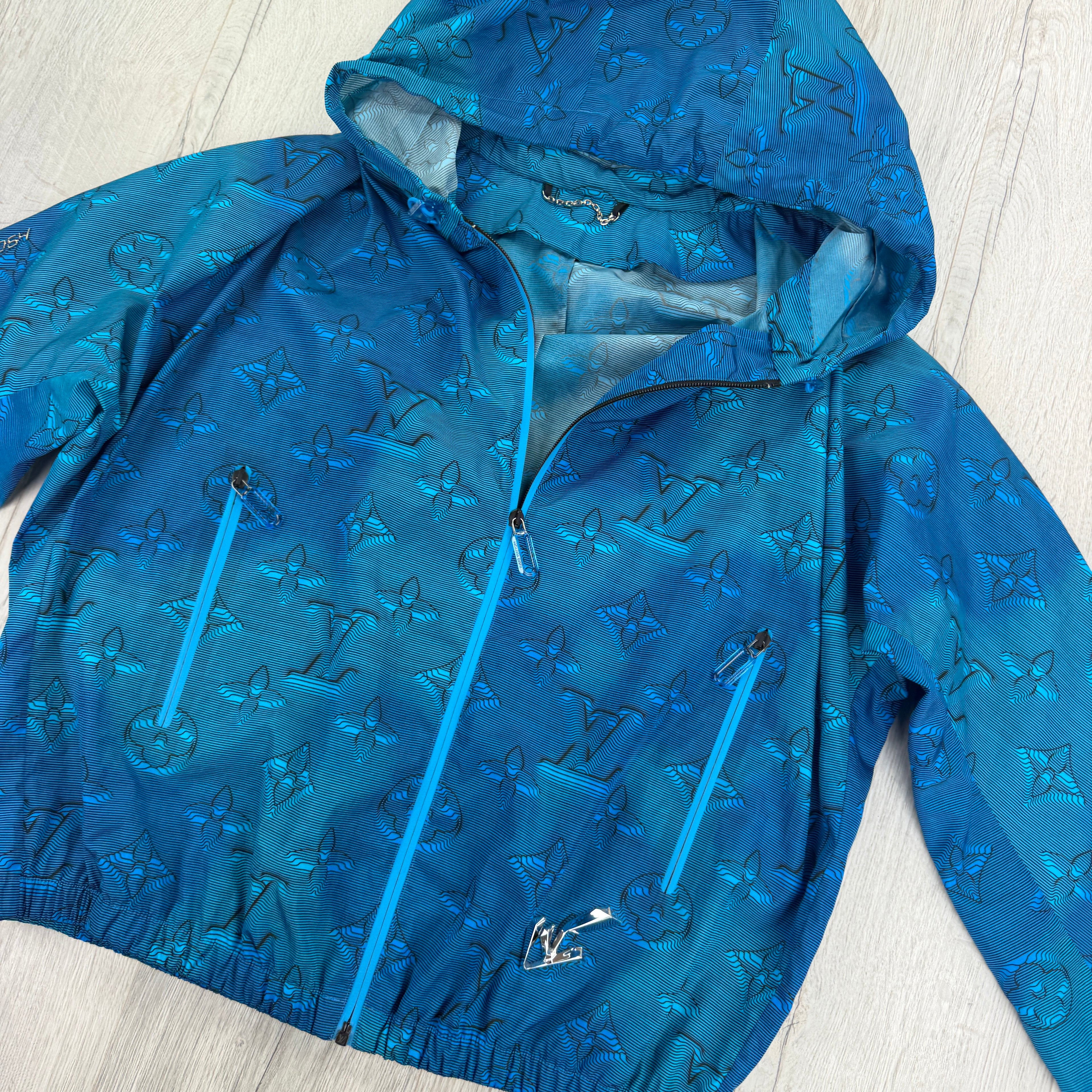 Louis Vuitton Men’s Blue 2054 Monogram Zip-up Windbreaker - 48 (Medium)