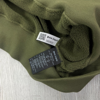 Palm Angels Kill The Bear Khaki Green Hoodie - Medium
