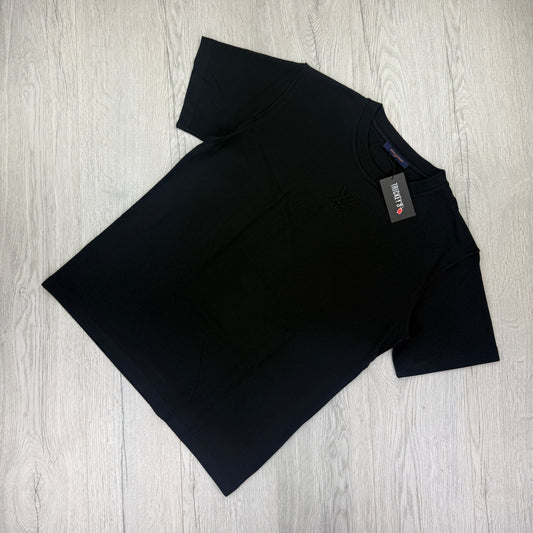 Louis Vuitton Men’s Black Embossed T-shirt - Large