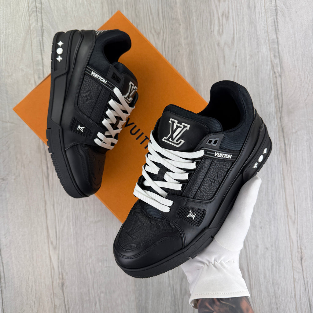 Louis Vuitton Men’s Black & White Trainers - Uk 8.5 (Fit 9)