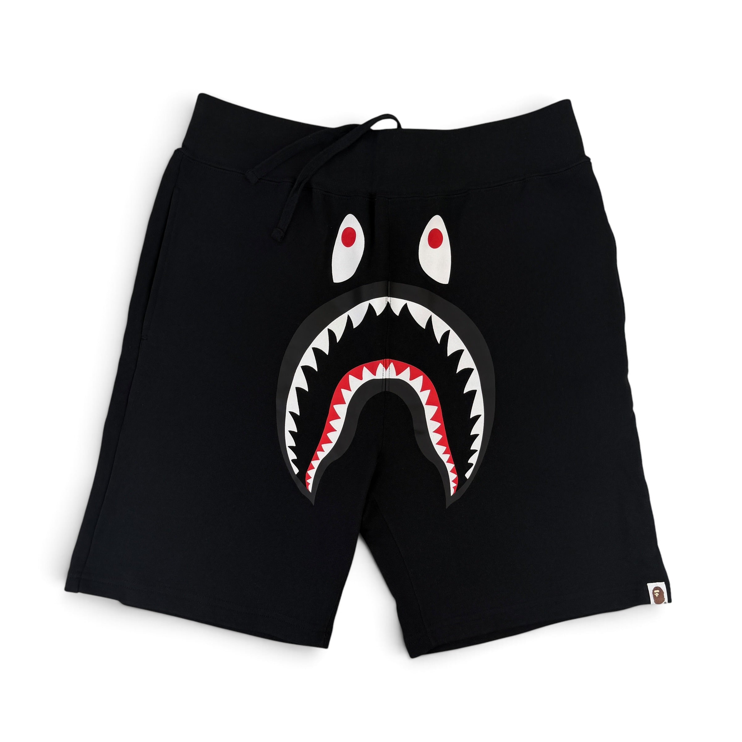 Bape Men’s Black Front Shark Shorts