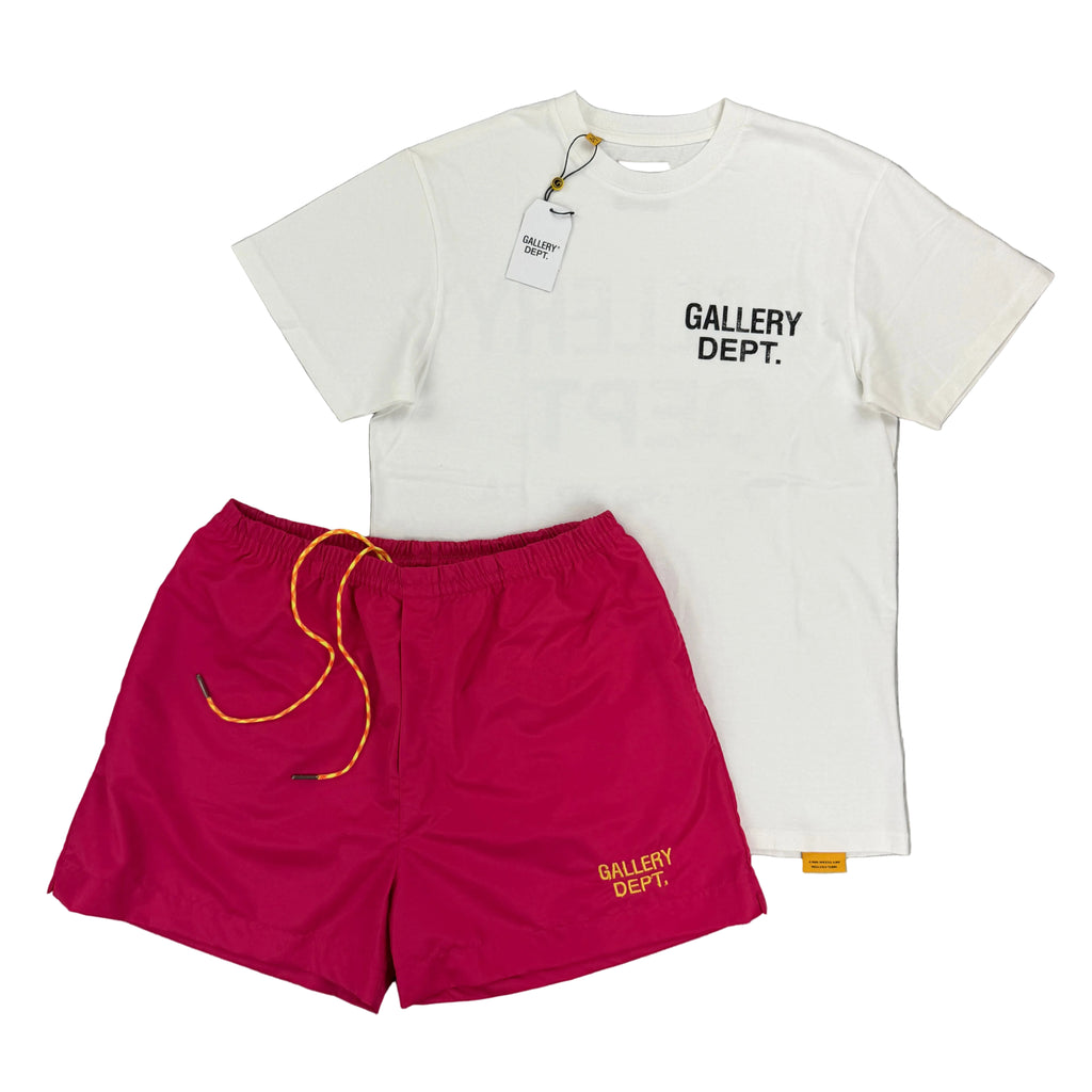 Gallery Dept Men’s White T-shirt & Shorts Set