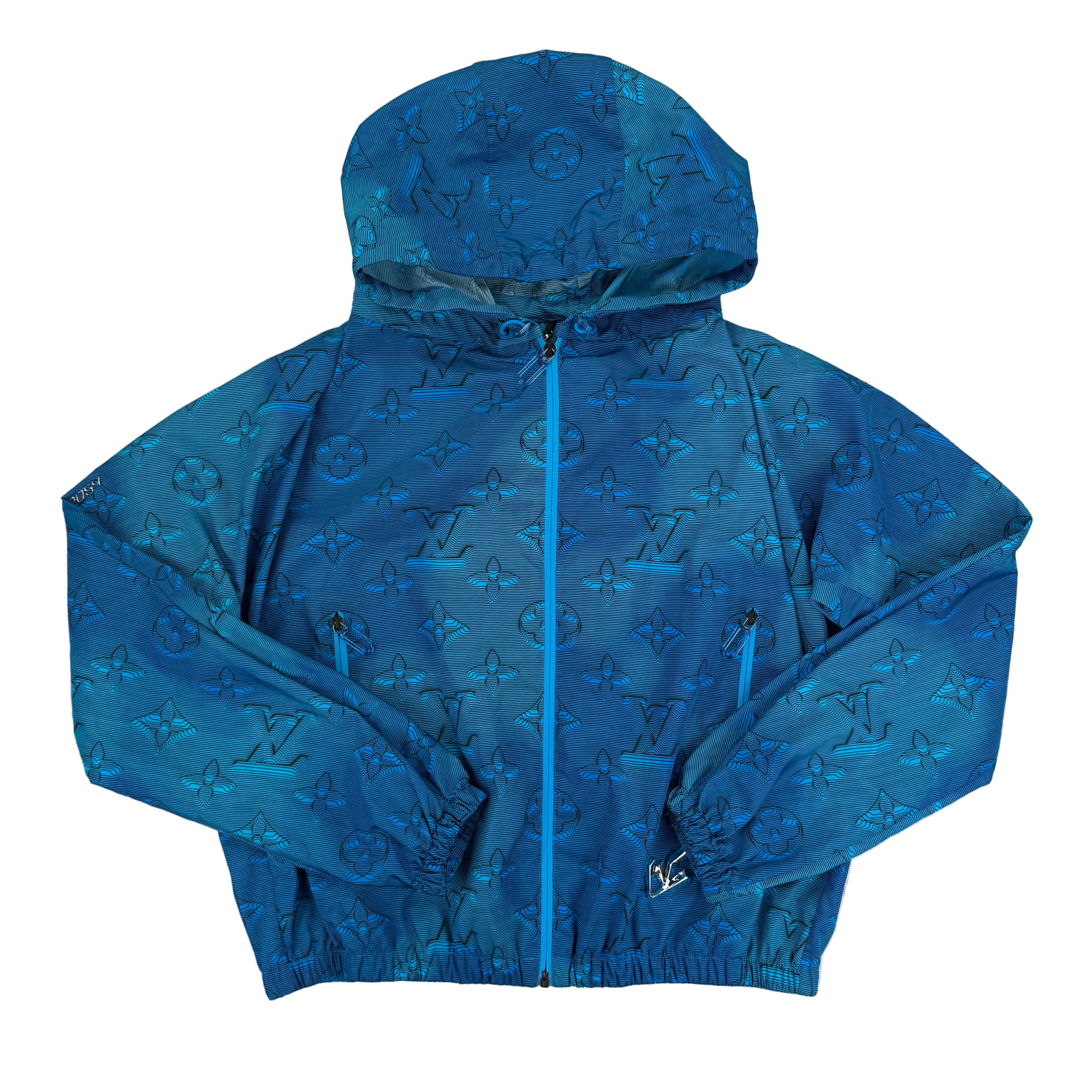 Louis Vuitton Men’s Blue 2054 Monogram Zip-up Windbreaker - 48 (Medium)