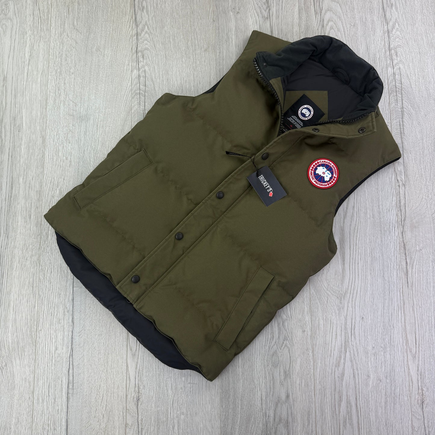 Canada Goose Men’s Khaki Freestyle Bodywarmer - Small