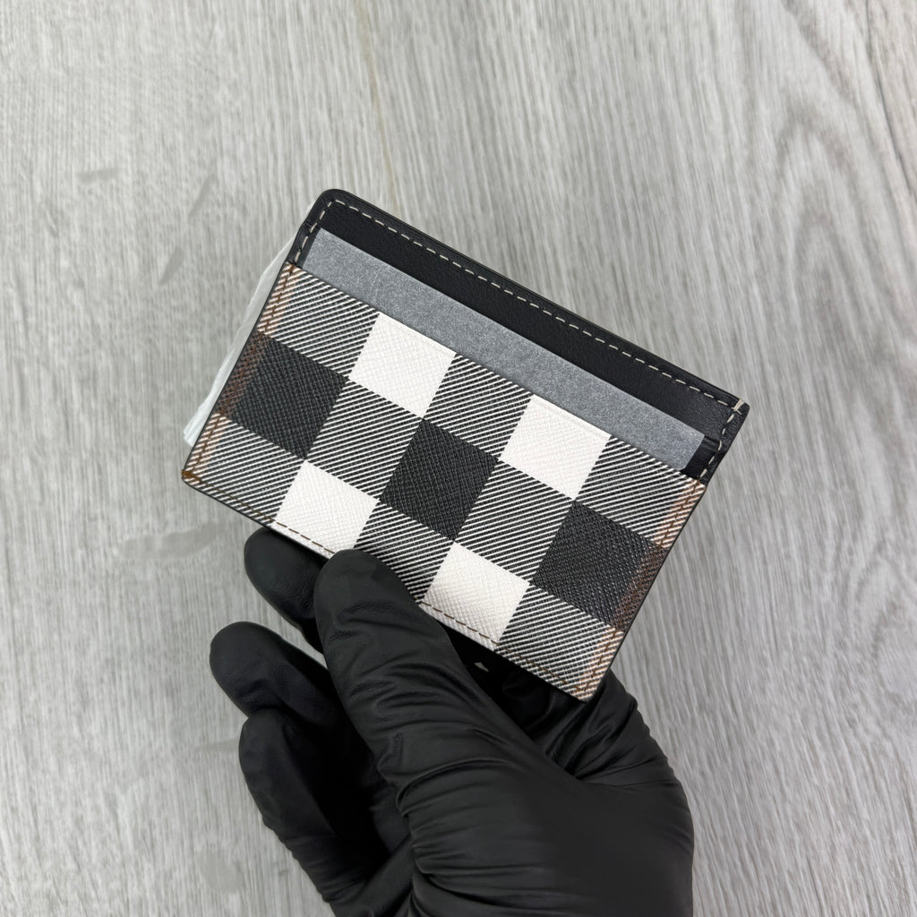 Burberry Check Dark Birch Card Case