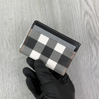 Burberry Check Dark Birch Card Case