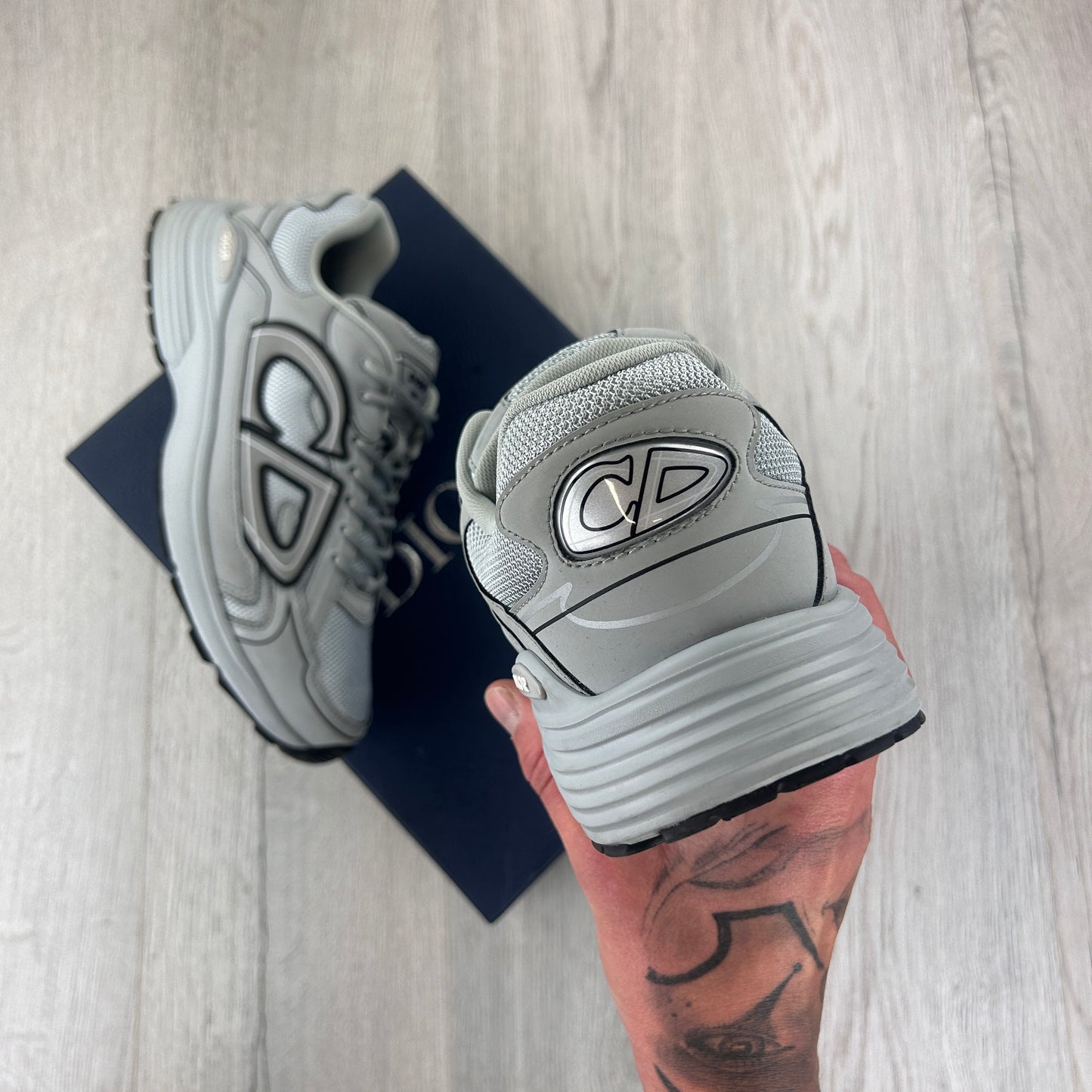 Dior B30 Men’s All Grey Trainers - 42.5 (Fit Uk 8.5)