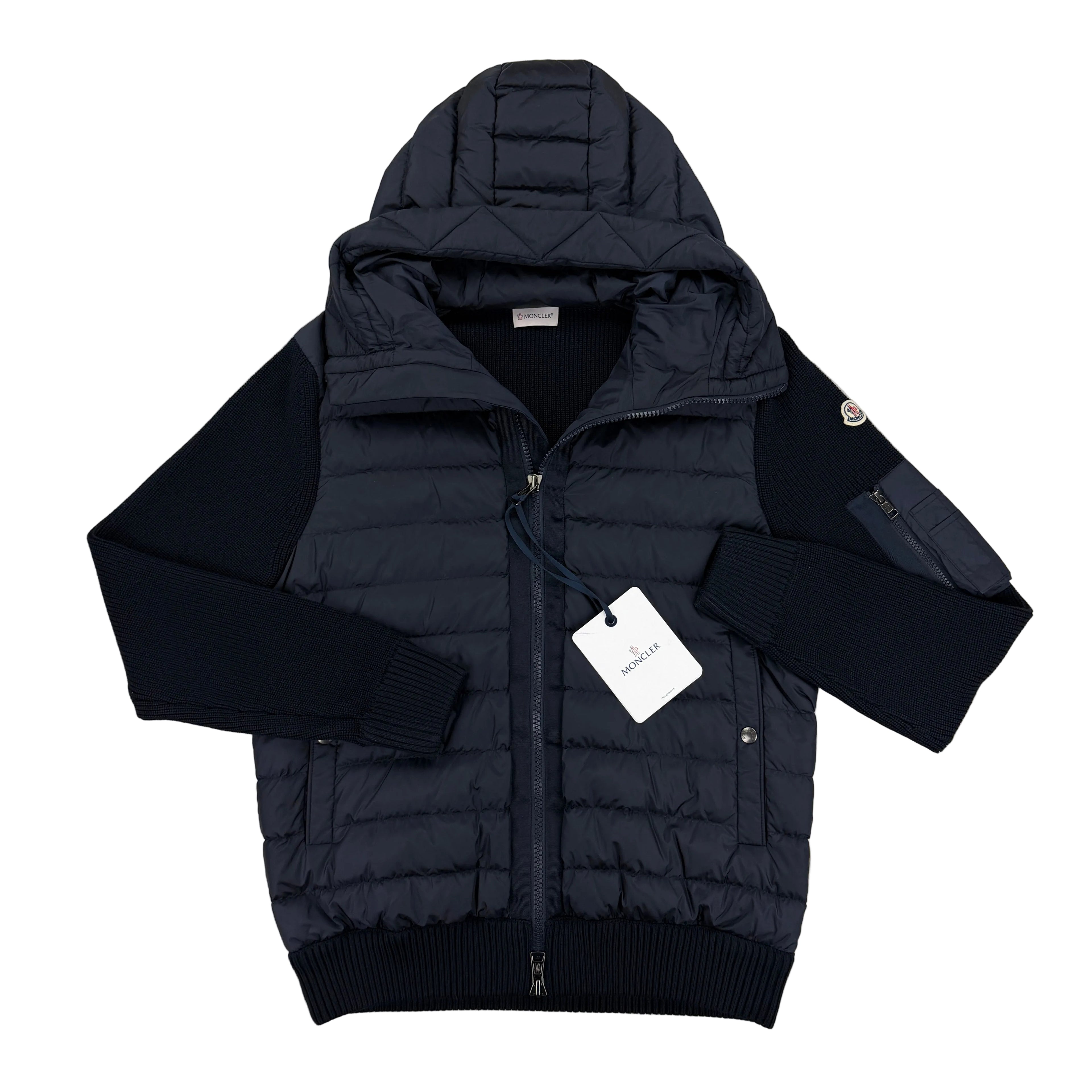 Moncler Men’s Navy Maglia Tricot Cardigan - XL
