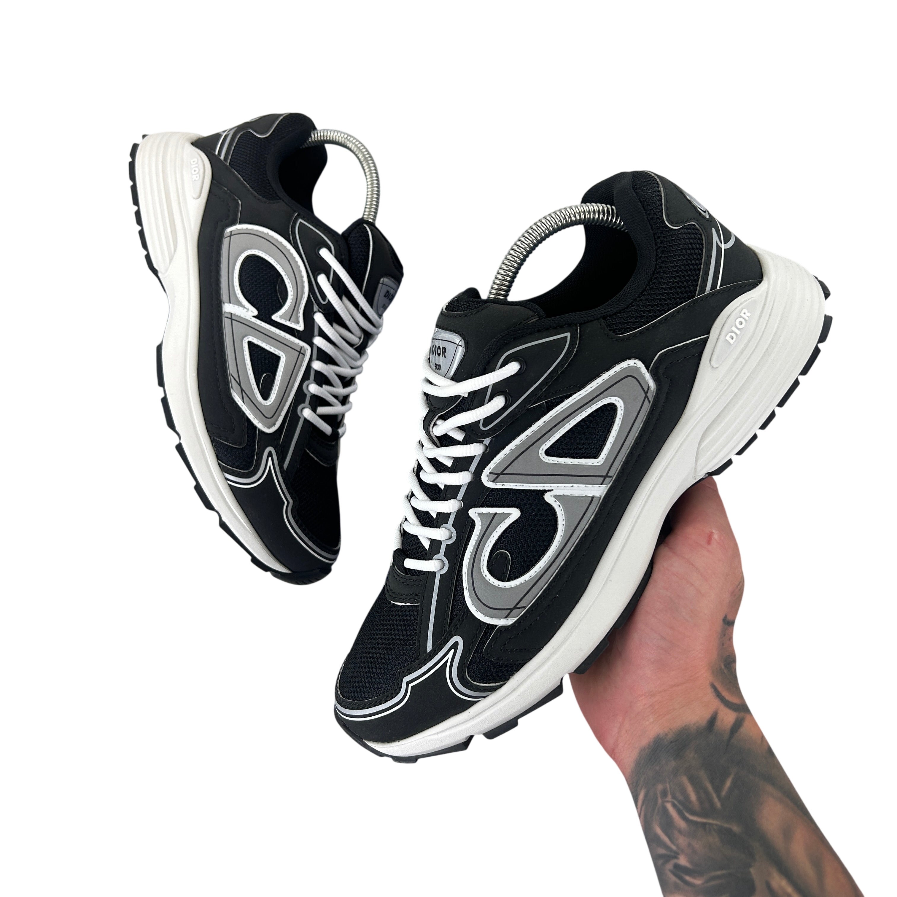 Dior B30 Men’s Black & White Trainers - 46 (Fit Uk 12)