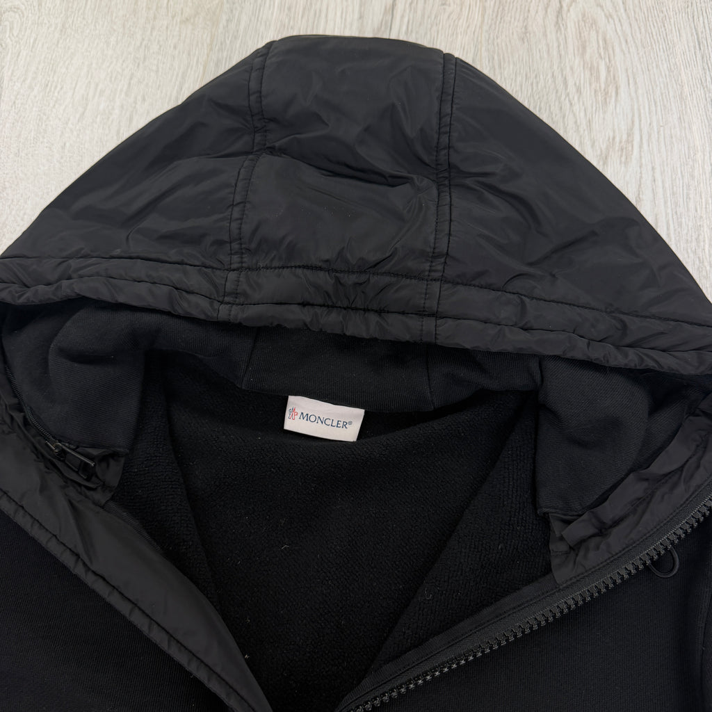 Moncler Men’s Black Hoodie / Maglia Cardigan - Small