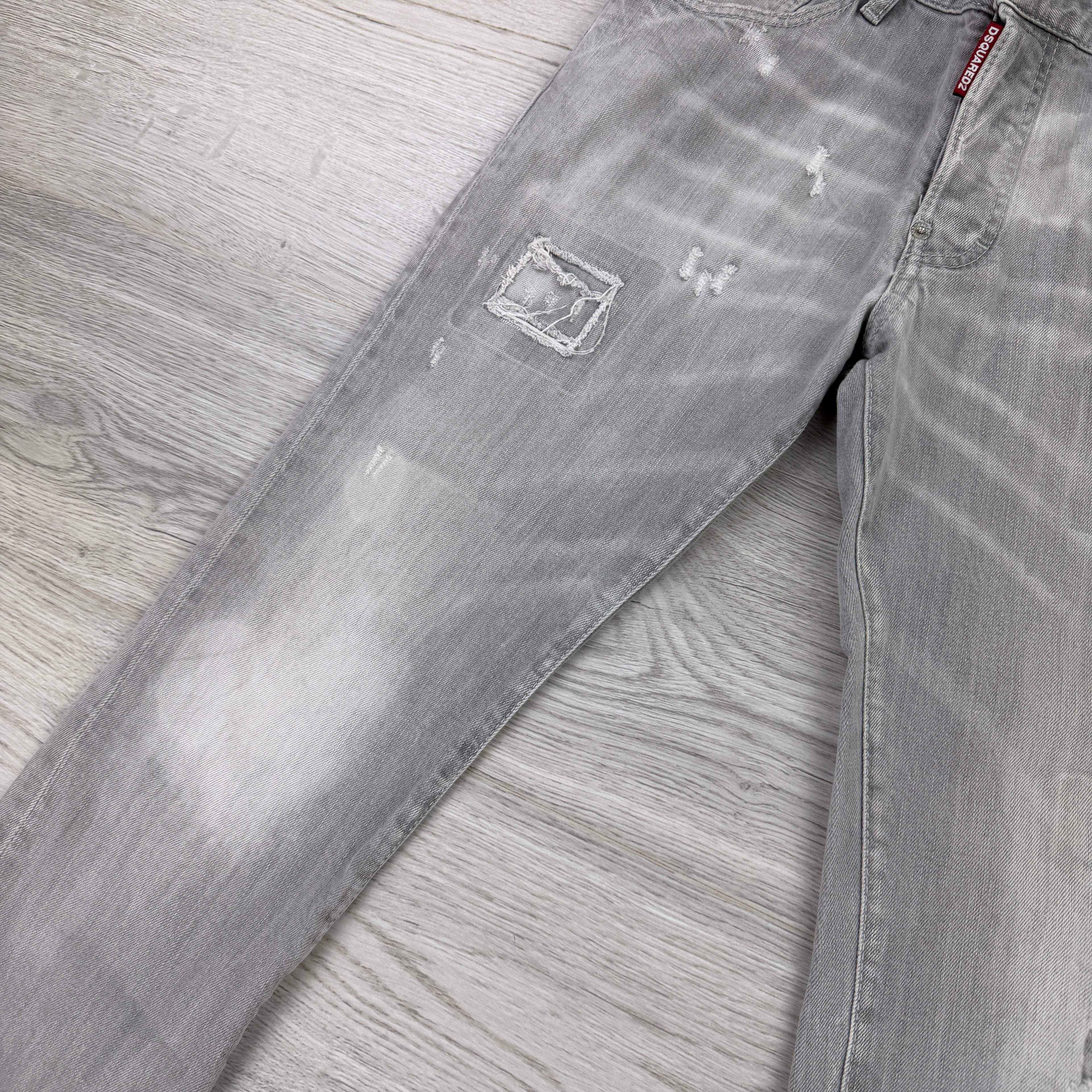 Dsquared2 Men’s Grey Distressed Jeans - 46 (Uk 30)