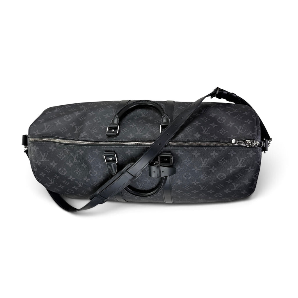 Louis Vuitton Men’s Black Monogram Keepal Bag - 55