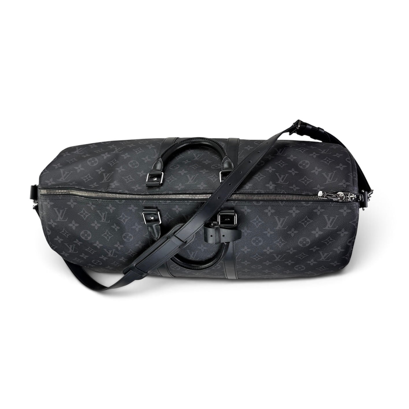 Louis Vuitton Men’s Black Monogram Keepal Bag - 55