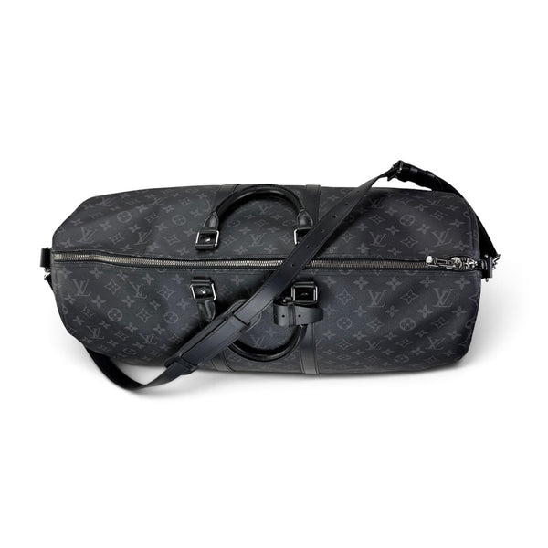 Louis Vuitton Men’s Black Monogram Keepal Bag - 55