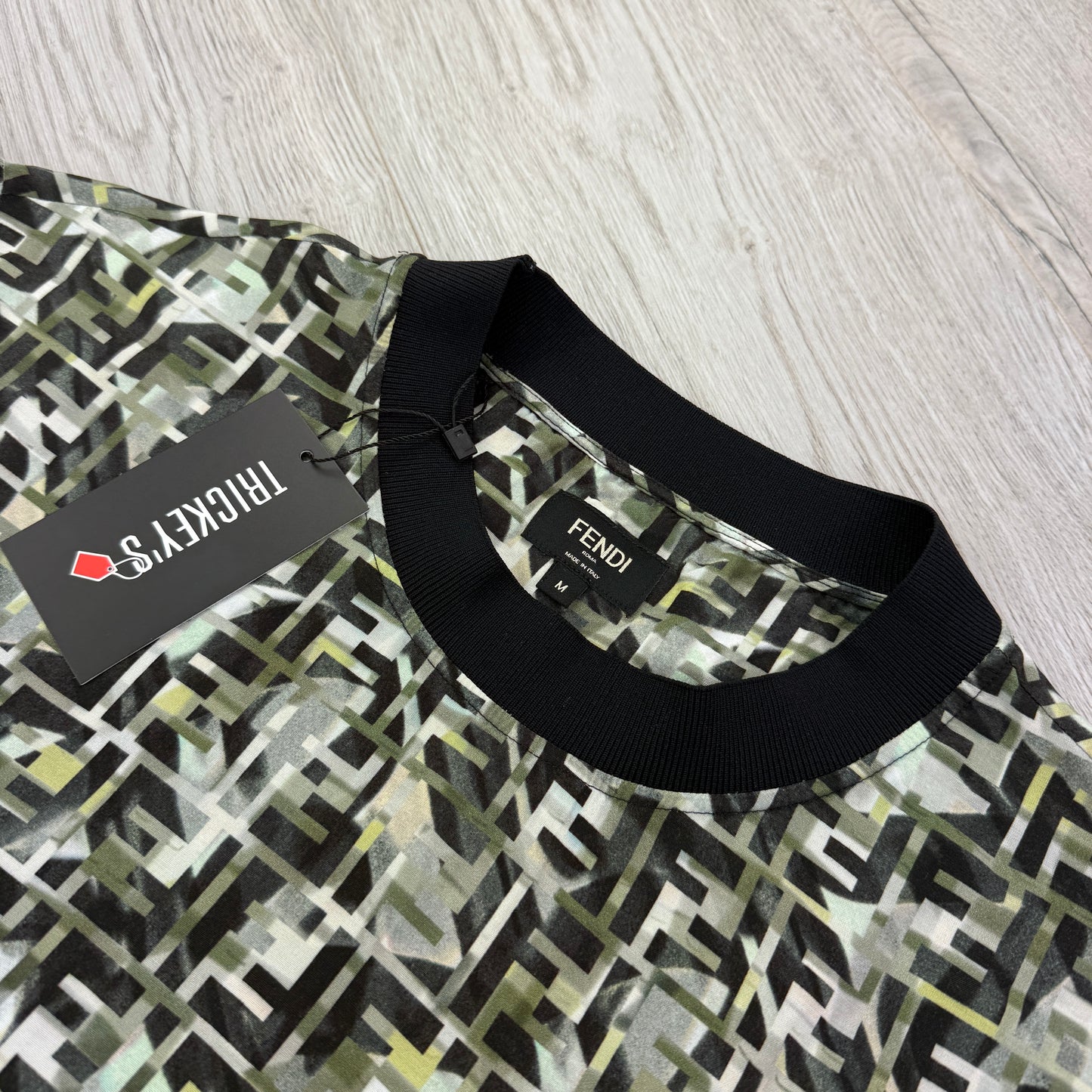 Fendi Men’s FF Printed Camouflage T-shirt - Medium