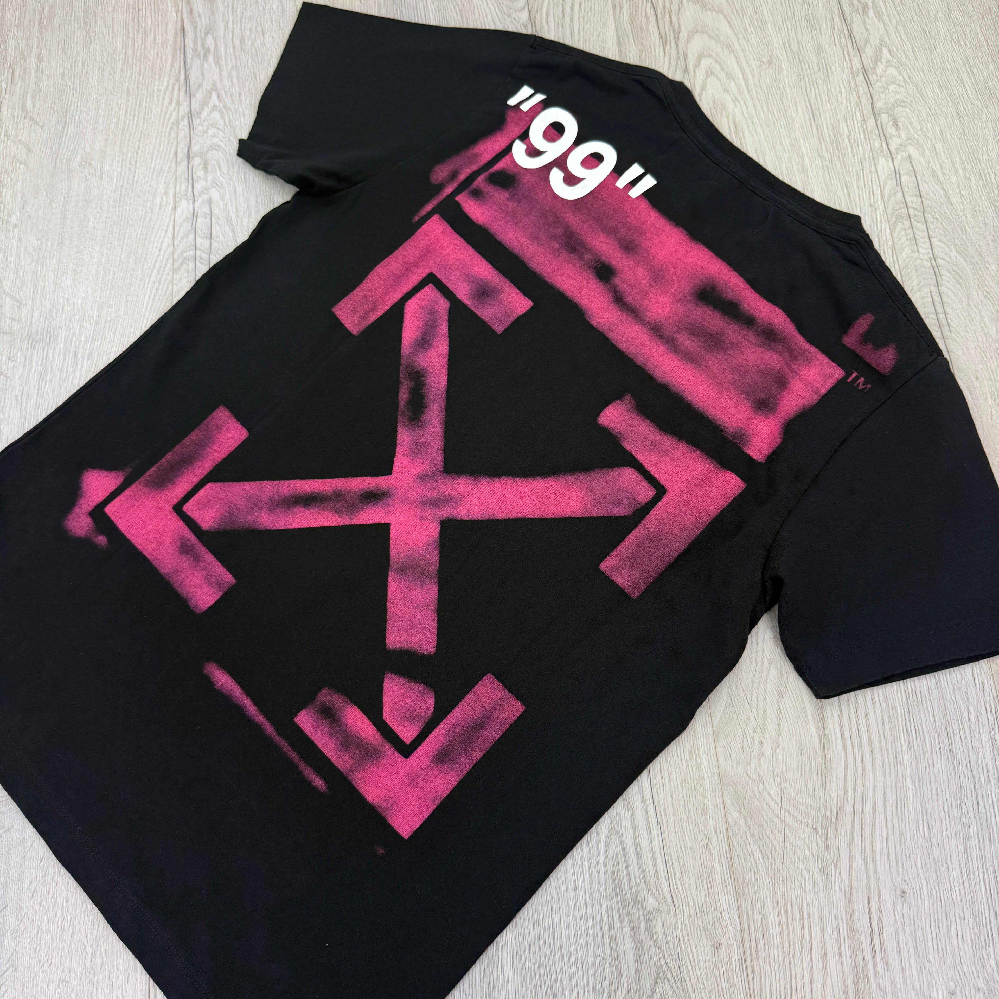 Off White Men’s Black T-shirt - Large