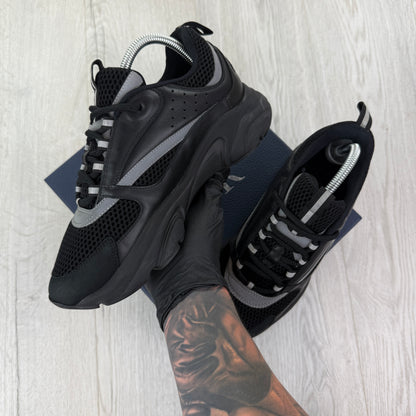 Dior B22 Men’s Triple Black Runners - 41 (Fit Uk 7)