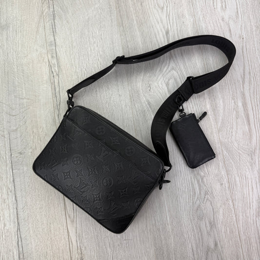 Louis Vuitton Men’s Shadow Black Monogram Duo Messenger Bag