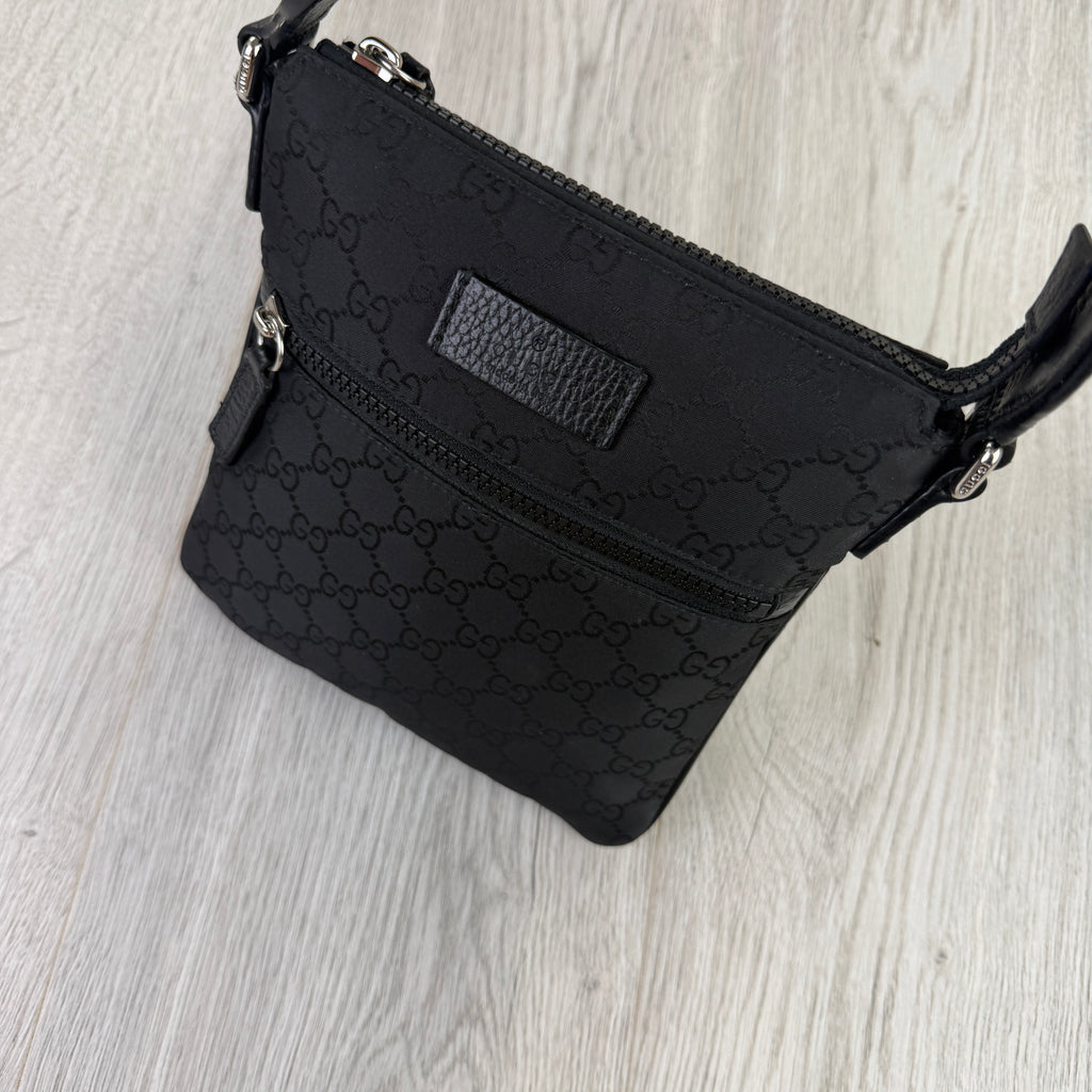 Gucci Men’s GG Black Small Side Bag