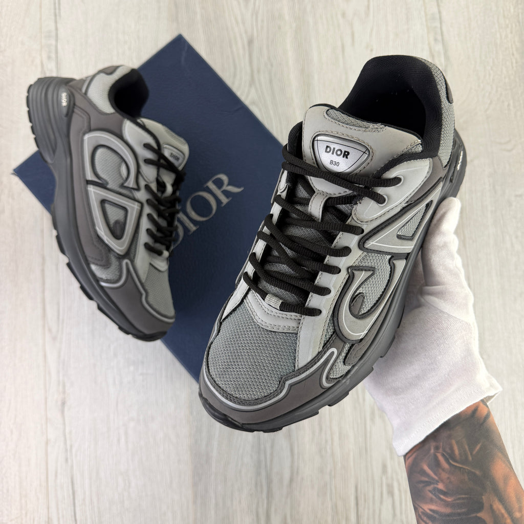 Dior B30 Men’s Dark Grey Anthracite Runners - 43 (Uk 9)