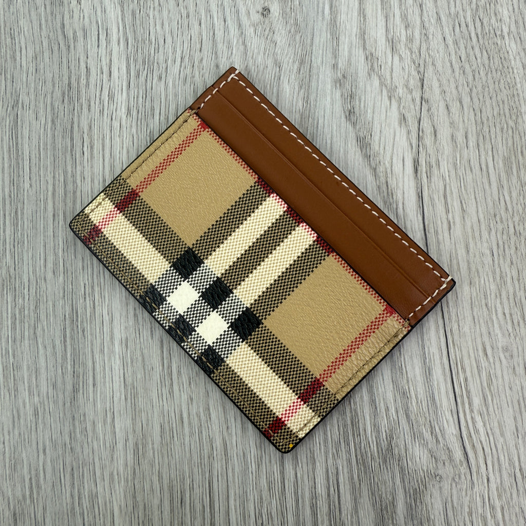 Burberry Vintage Check and Leather Card Case