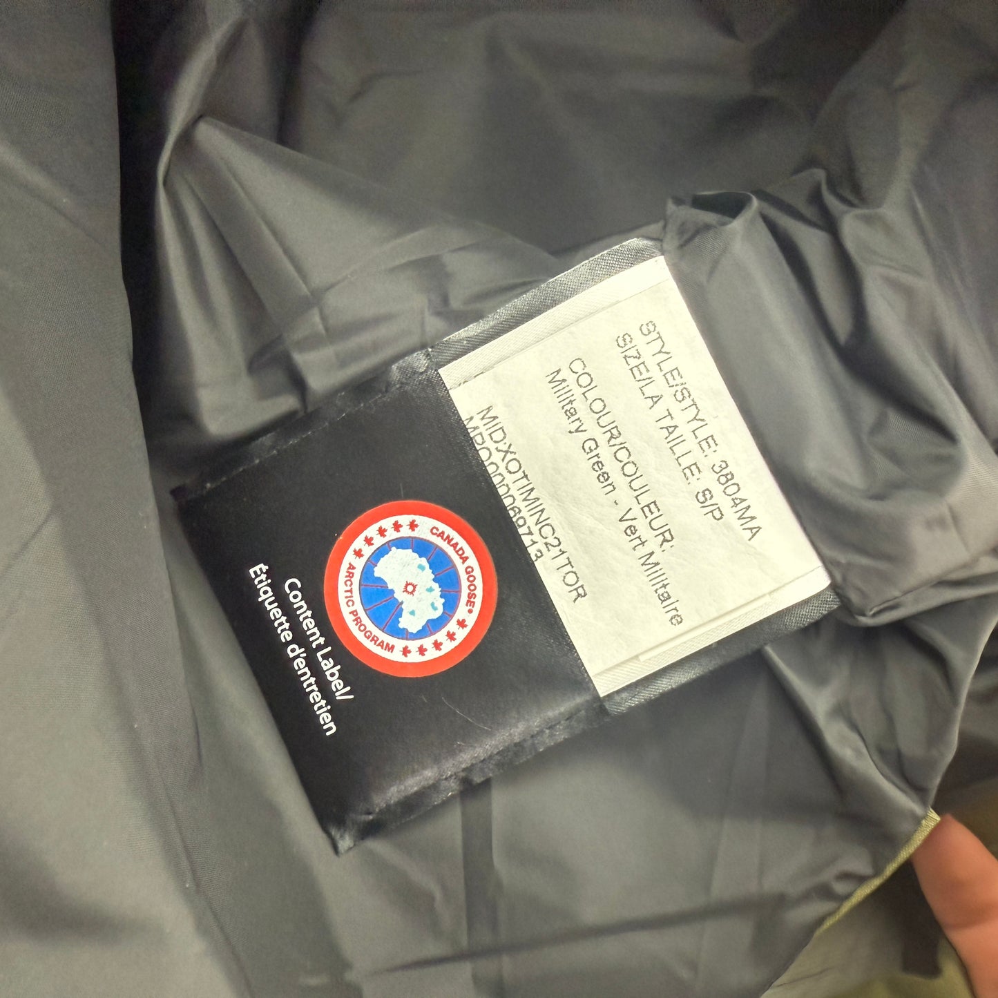 Canada Goose Men’s Military Green MacMillan Jacket - Medium