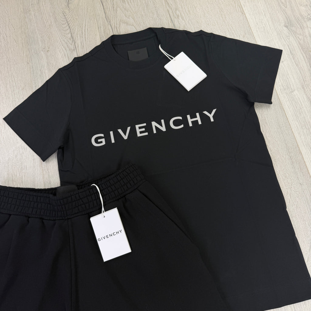 Givenchy Men’s Black T-shirt & Short Set