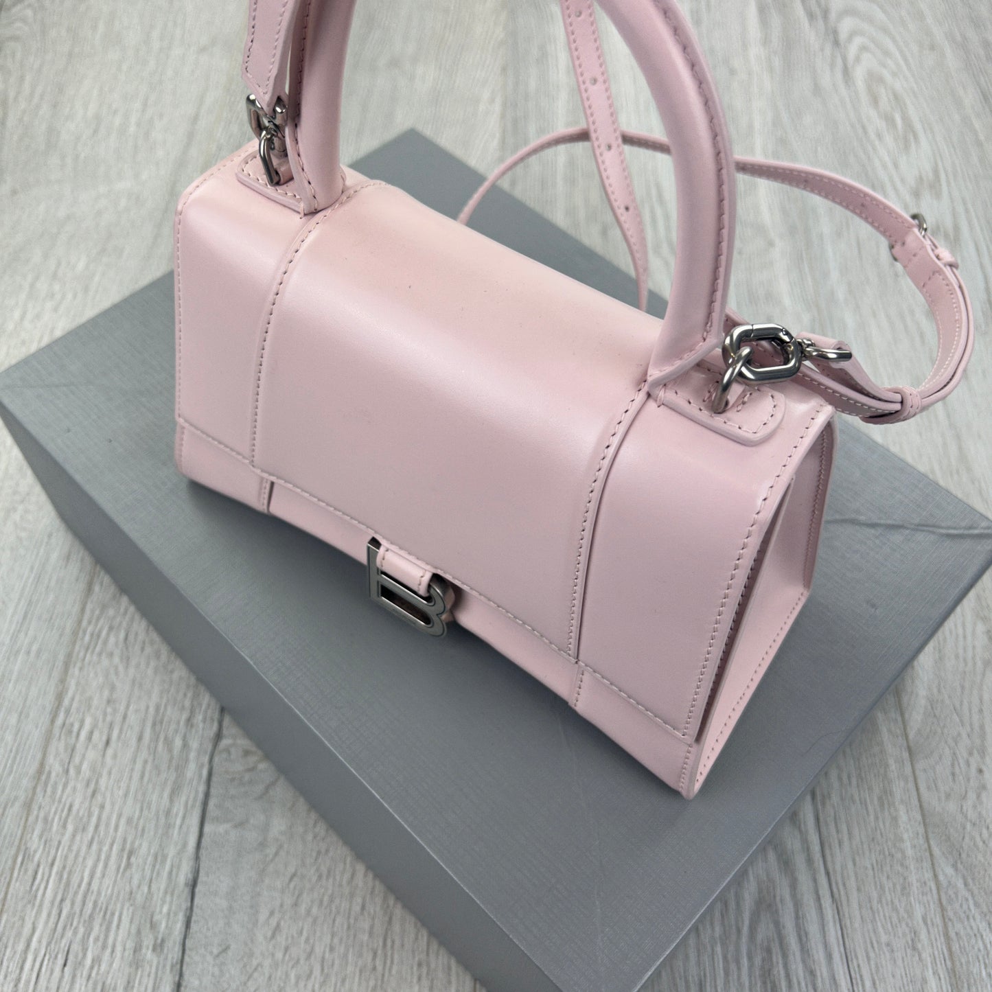 Balenciaga Women’s Pink Small Hourglass Handbag