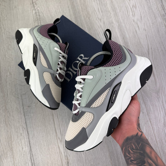 Dior B22 Men’s Lavender & Grey Trainers - 43 (Fit Uk 8.5)
