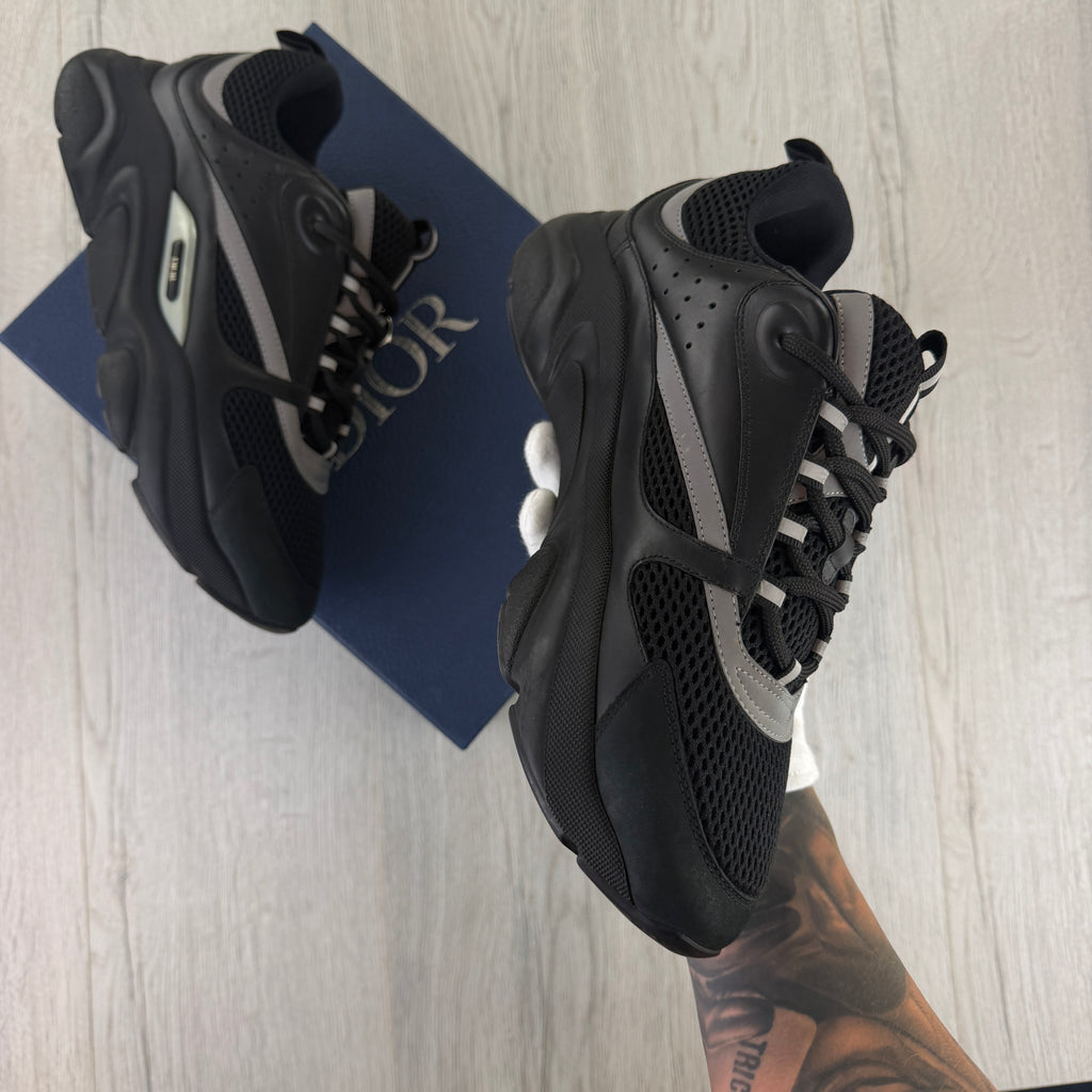 Dior B22 Men’s Triple Black Runners - 44 (Fit Uk 9/9.5)