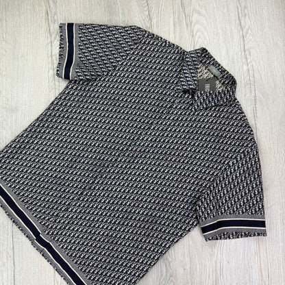 Dior Men’s Oblique Short Sleeve Shirt - 41 (M/L)