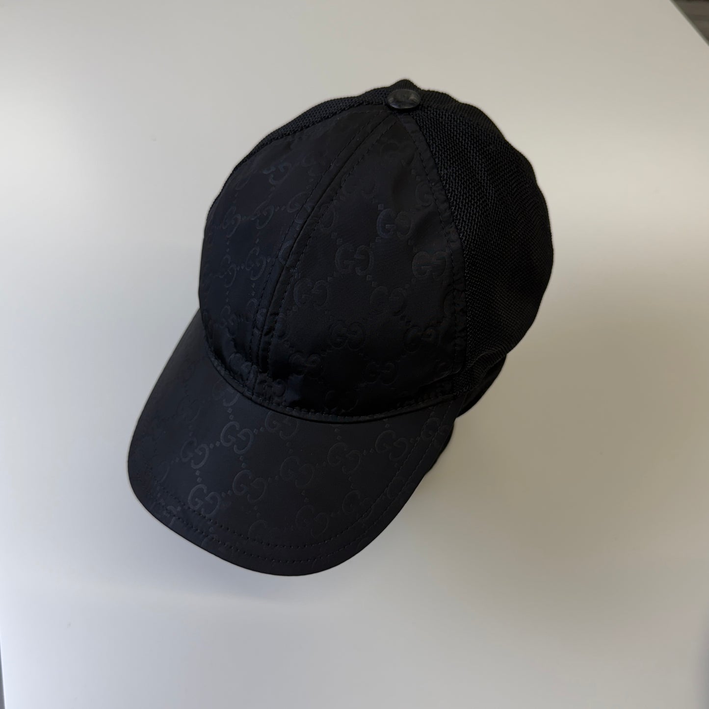 Gucci Men’s Black GG Print Baseball Cap