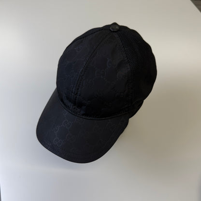 Gucci Men’s Black GG Print Baseball Cap